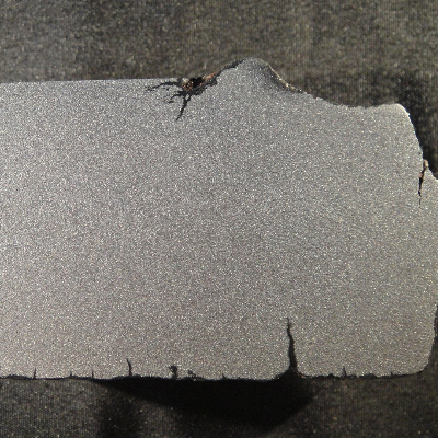 Flat casting product presenting several thermal fatigue cracks all thorugh the surfaces. 1" thicknes.