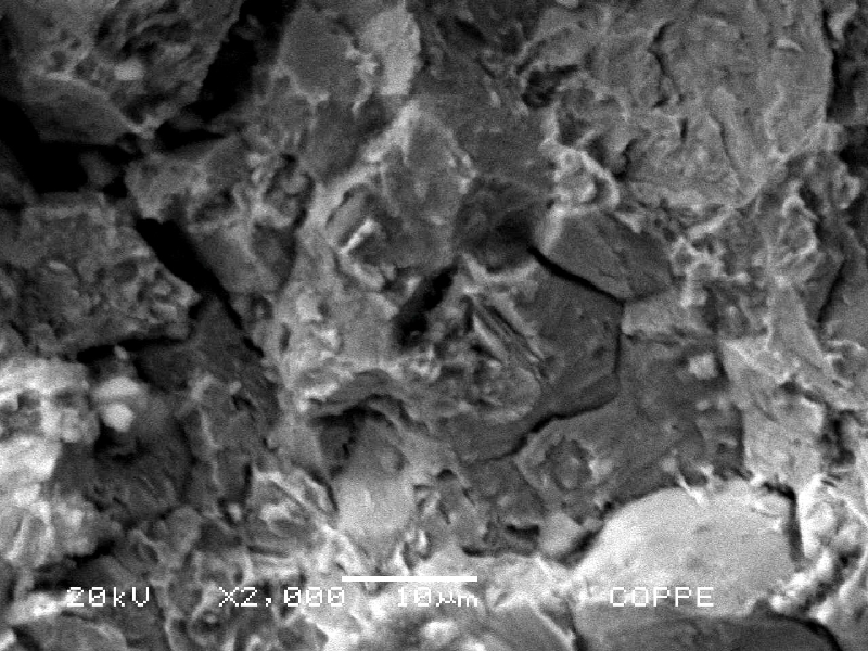 Fractographic detail by SEM of the intergranular fracture close to the external surface of the pin.