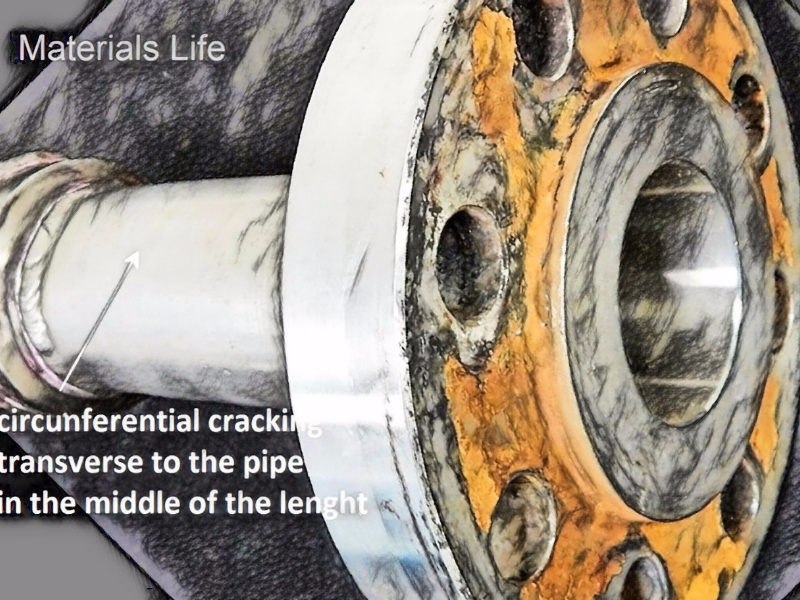 Schematic drawing presenting the general view of the 2" branch line that was supporting an instrument in a 12" gas piping of an offshore unity.