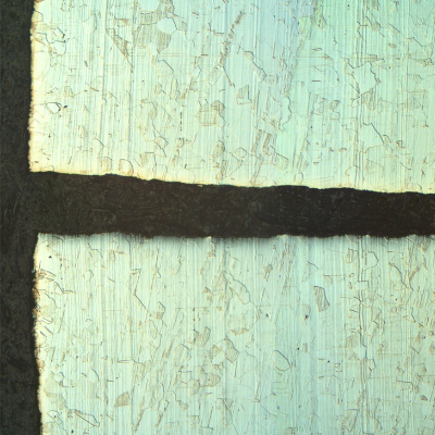 Micrography of a longitudinal section of the pipe (seamless), that shows the through wall cracking, straigth and not associated to any welded region or microstructural problem.