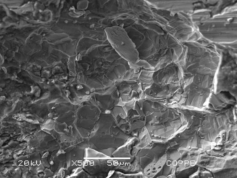 Image of the external surface of the pipe presenting the aspect of the localized corrosion by pitting.