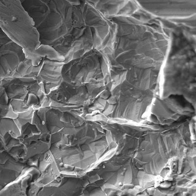 Image of the external surface of the pipe presenting the aspect of the localized corrosion by pitting.
