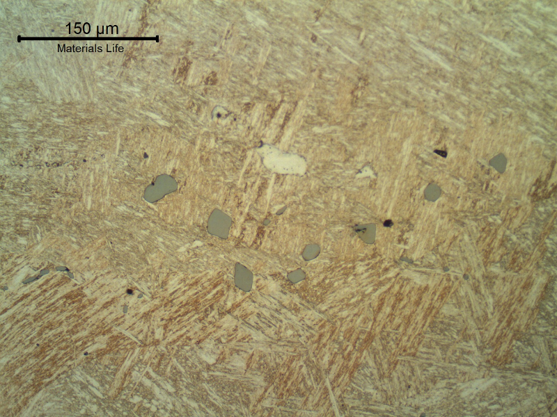 Blade structure close to the region where the voids were detected.