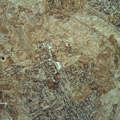 Blade microstructure. Previous austenite coarse grains.