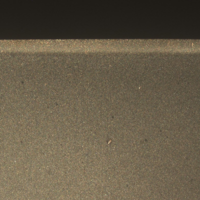 Macrography of a transverse section of the cut surface showing the heat affected zone region.