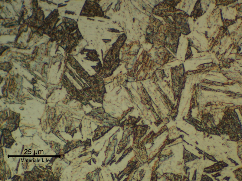 The micrography of the 13Cr SS in the transverse section, far from the collapsed region, shows a uniform tempered martensitic structure.