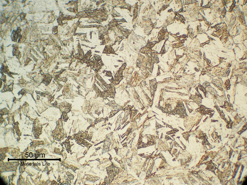 The micrography of the 13Cr SS in the transverse section, far from the collapsed region, shows a uniform tempered martensitic structure.