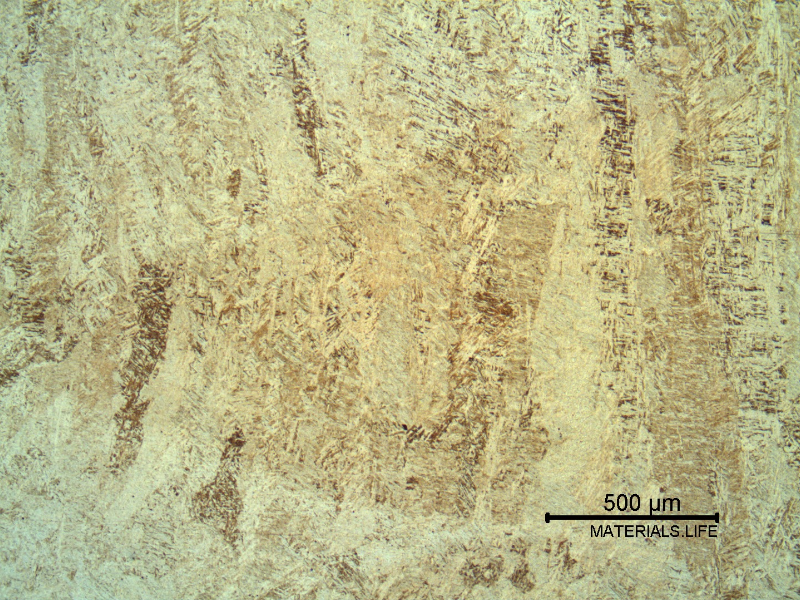 Micrography of a reheated fill pass.