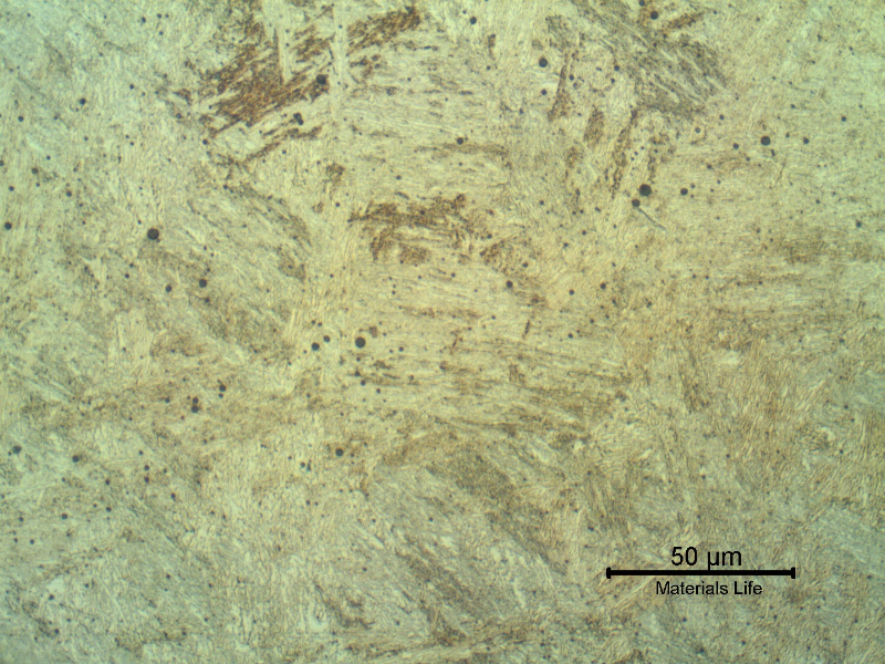 Reheated fill pass micrographic detail.