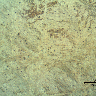 Reheated fill pass micrographic detail.