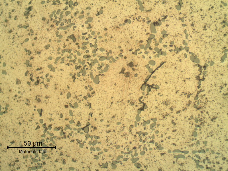The cast material that presents for the base metal a coalesced silicon particles in the interdendritic space and intragranular precipitation shows a solution effect at the heat affected zone.