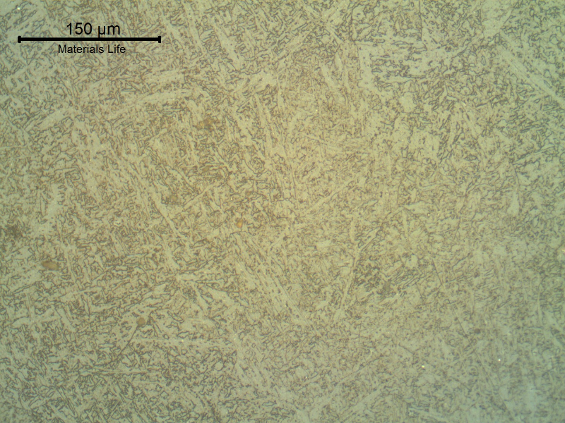 The weld metal presented a ferritic/bainitic structure at the surface, where the replica was conducted. The weld metal hardness is 272 HB, too high for this material, suggesting lack of a suitable PWHT.