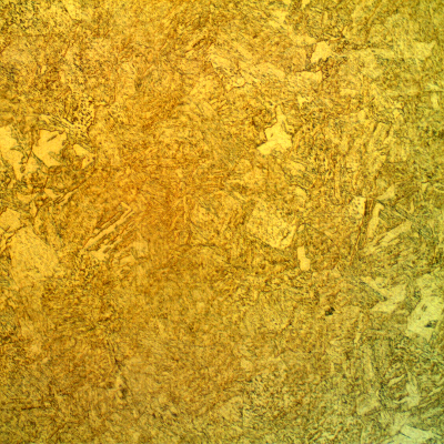 Micrographic aspect of the martensitic structure at the longitudinal section.