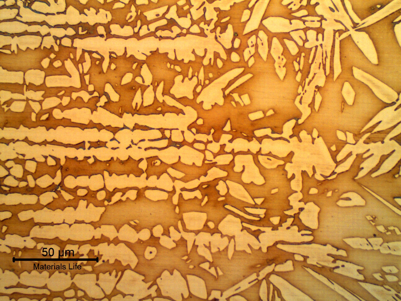 Micrography of the tubing heat affected zone.
