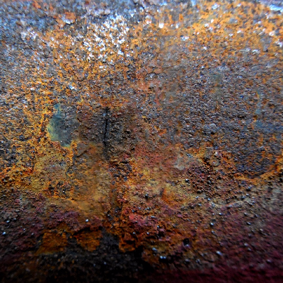 Aspect of the external surface of the tube, presenting a large circunferential crack.