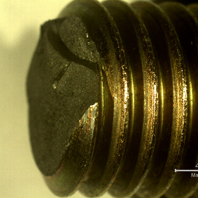 Allen stud, 1/2" nominal diameter, cadmium plated and chromate treated, cracked during assembling external parts in a gate valve.