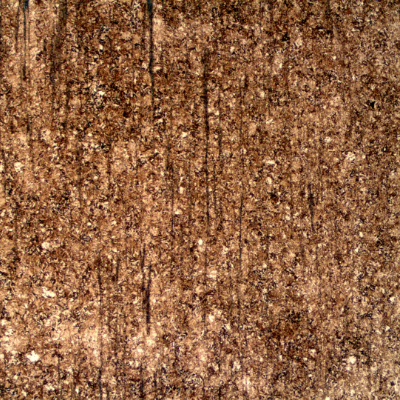 Microstructural aspect of a longitudinal section of the nut, in the middle of the thickness. Martensitic structure, banded.