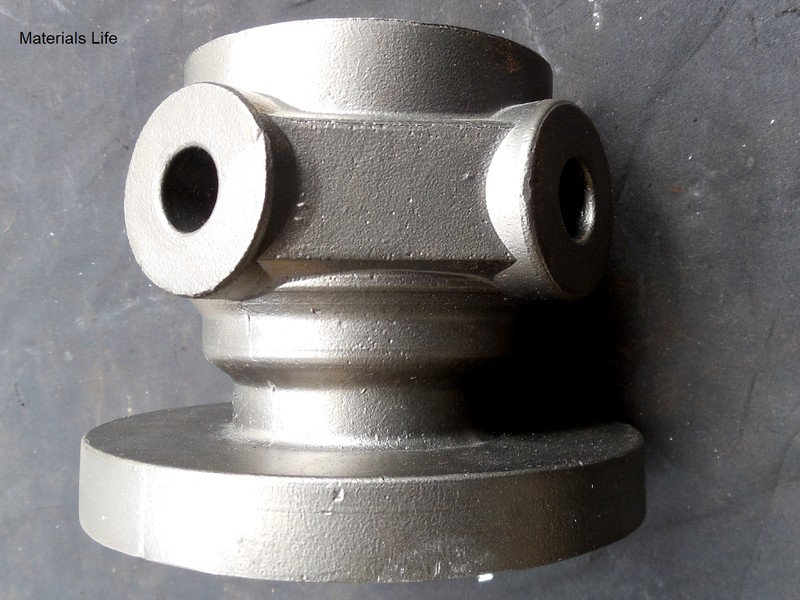 As received aspect of the sacrificial casting, 2" internal diameter.  The casting was solution annealed heat treated.