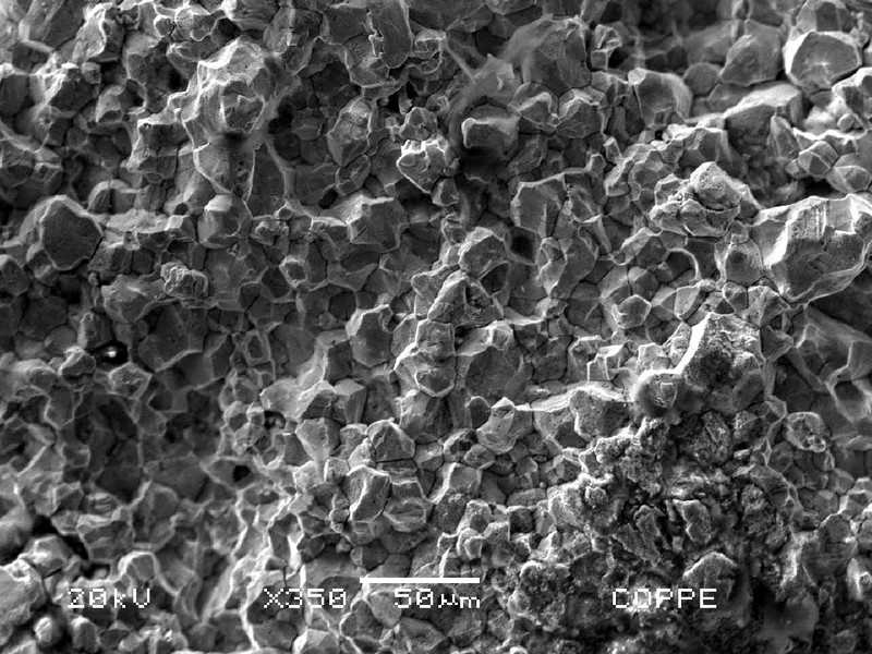 The through wall cracking was opened and the fracture surface presents a full integranular morphology, typical of an intergranular stress corrosion cracking.