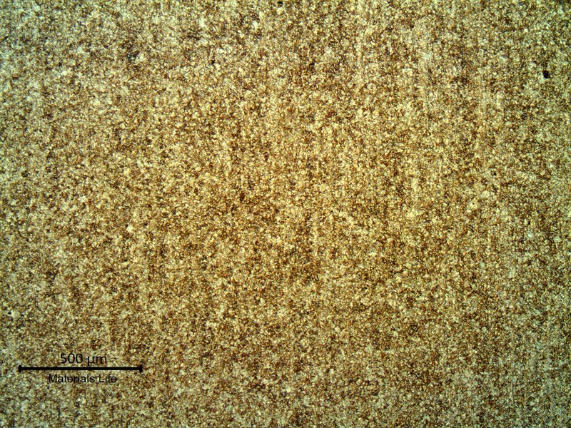 Micrography presenting a uniform and refined tempered martensitic structure.