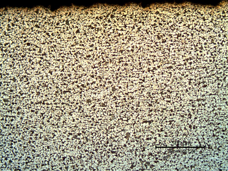 BASE METAL SURFACE - Ferritic structure, grain refined.