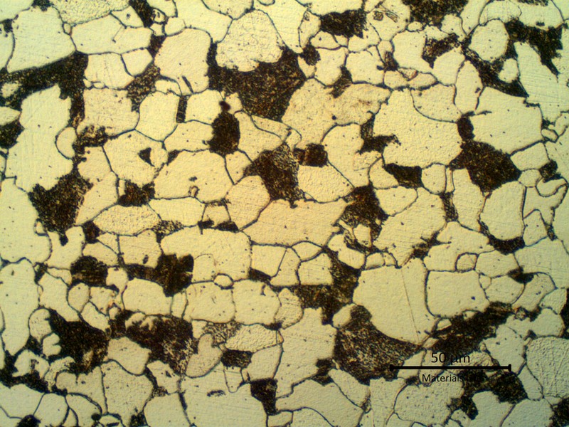 BASE METAL SURFACE - The microstructure of the base metal is ferritic/pearlitic/bainitic.