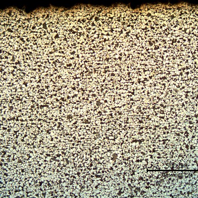 BASE METAL SURFACE - Ferritic structure, grain refined.