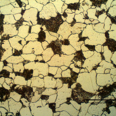 BASE METAL SURFACE - The microstructure of the base metal is ferritic/pearlitic/bainitic.