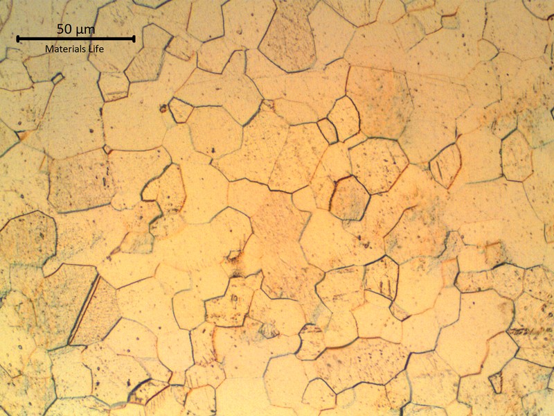 Granular alpha structure of the pipe base metal.