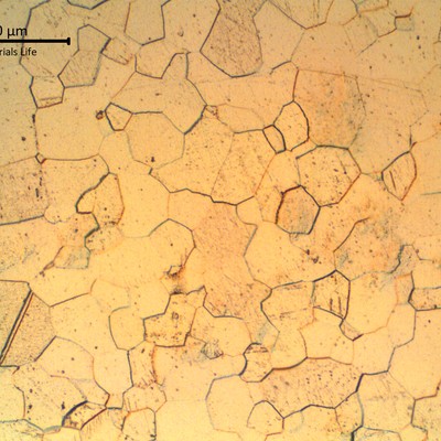 Granular alpha structure of the pipe base metal.